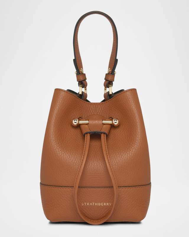 Osette Drawstring Leather Crossbody Bag